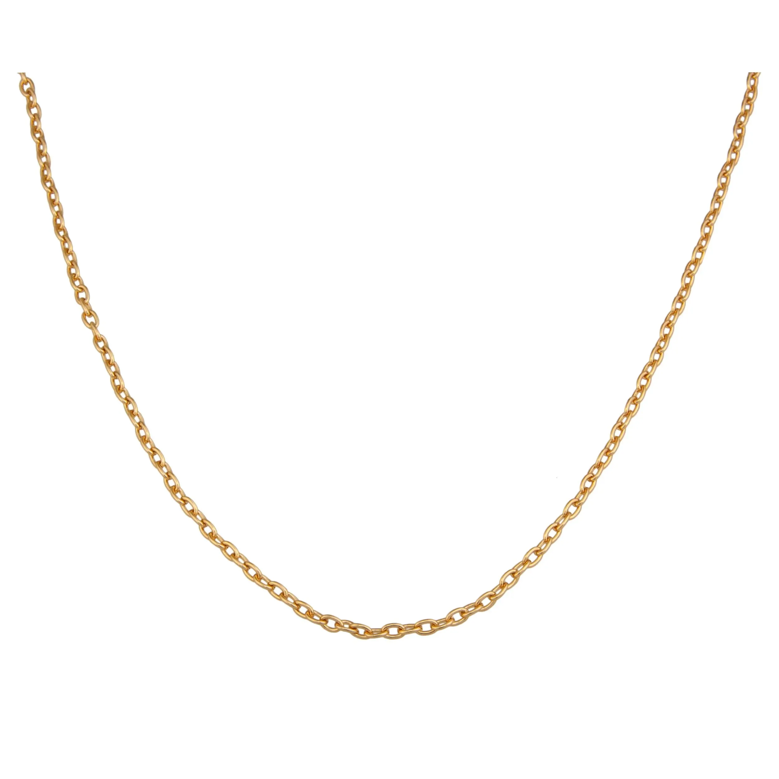 Charles Albert Gold Tone Cross Chain