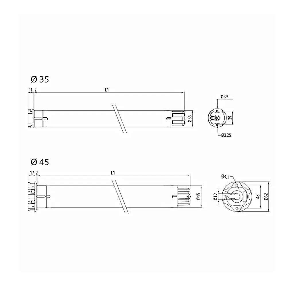 Cherubini Rohrmotor Senso Wire 5/30 5Nm