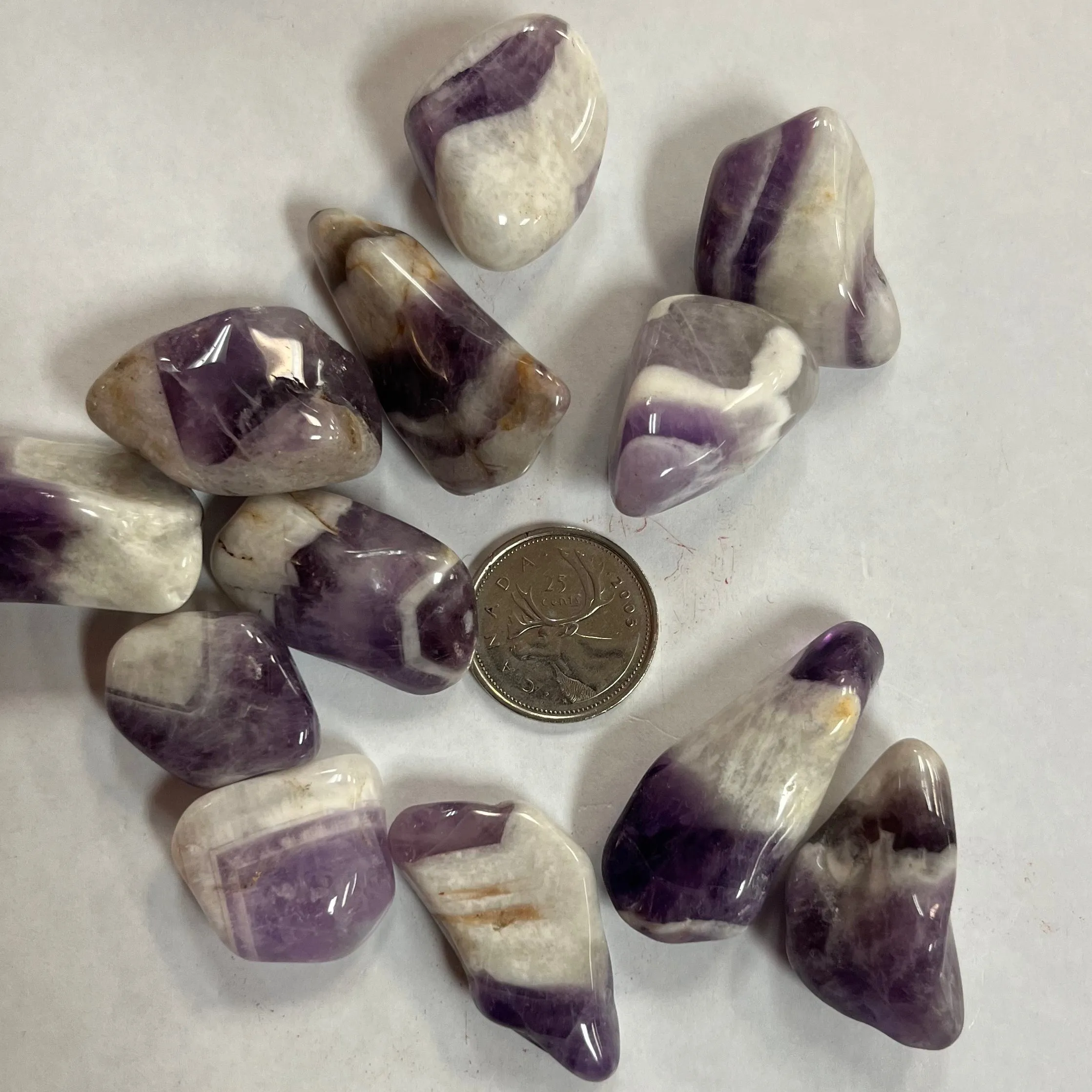 Chevron Amethyst (tumbled)