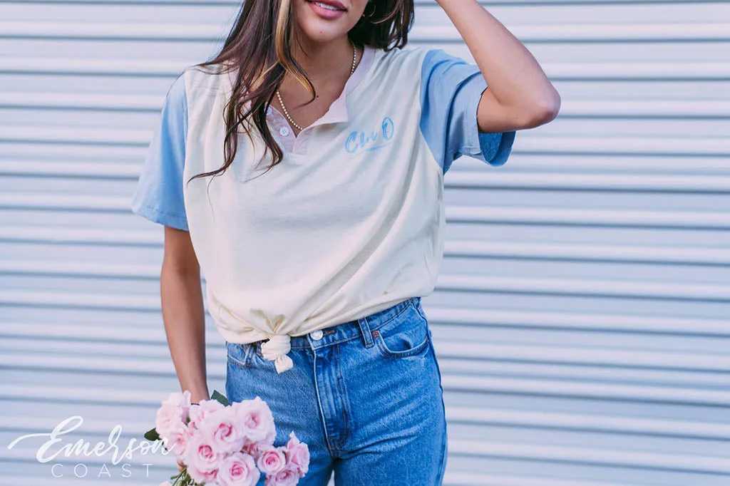 Chi Omega Classic Colorblock PR Henley
