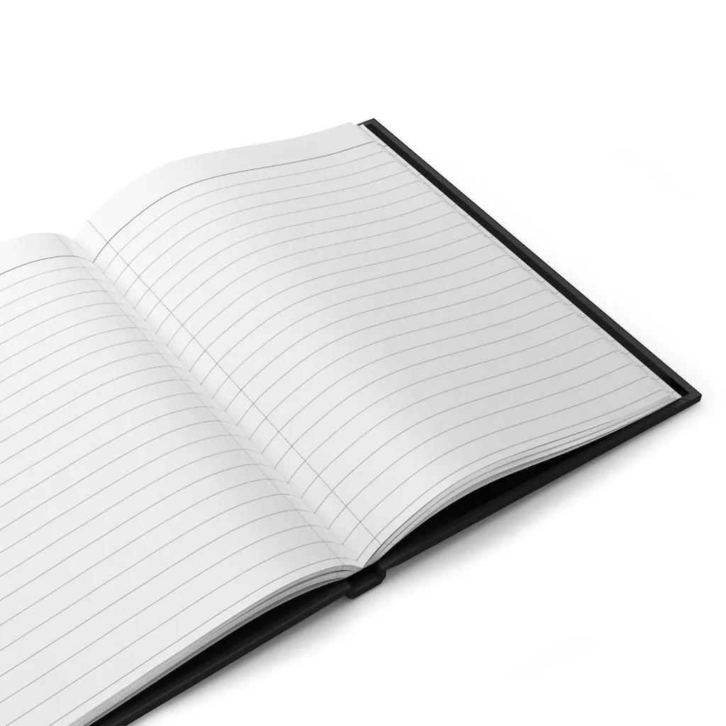 Choo Choo Logo Chillin @ Choo's Black Hardcover Journal Matte