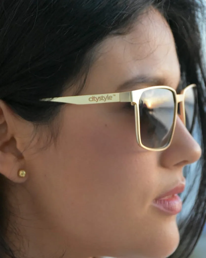 CityStyle™ Solar Aviator - Brushed Gold