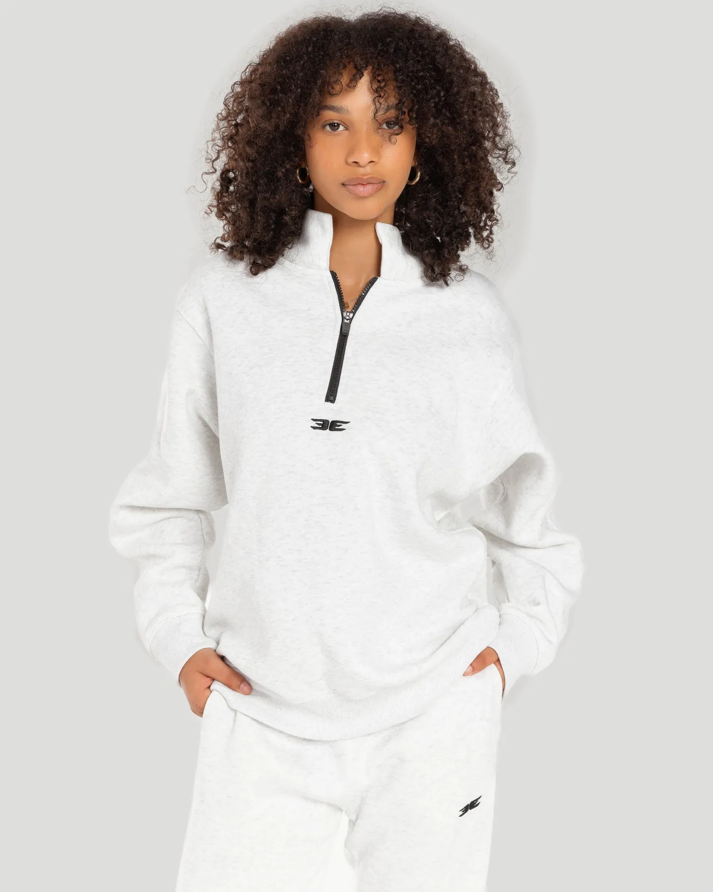 Classic 1/4 Zip - Polar Grey