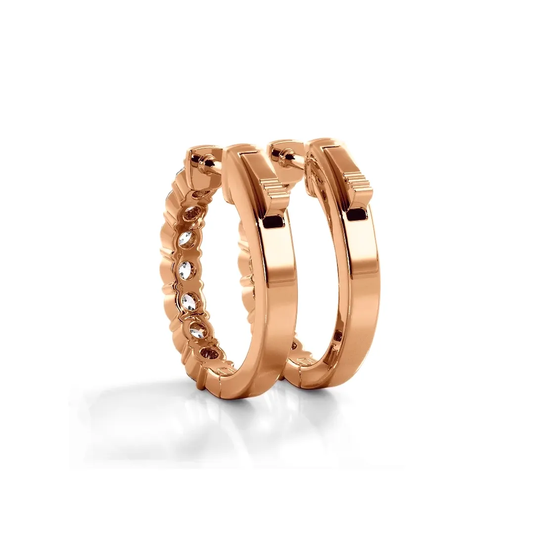 Classic 1.50 ctw. Round Diamond Hoop Earrings