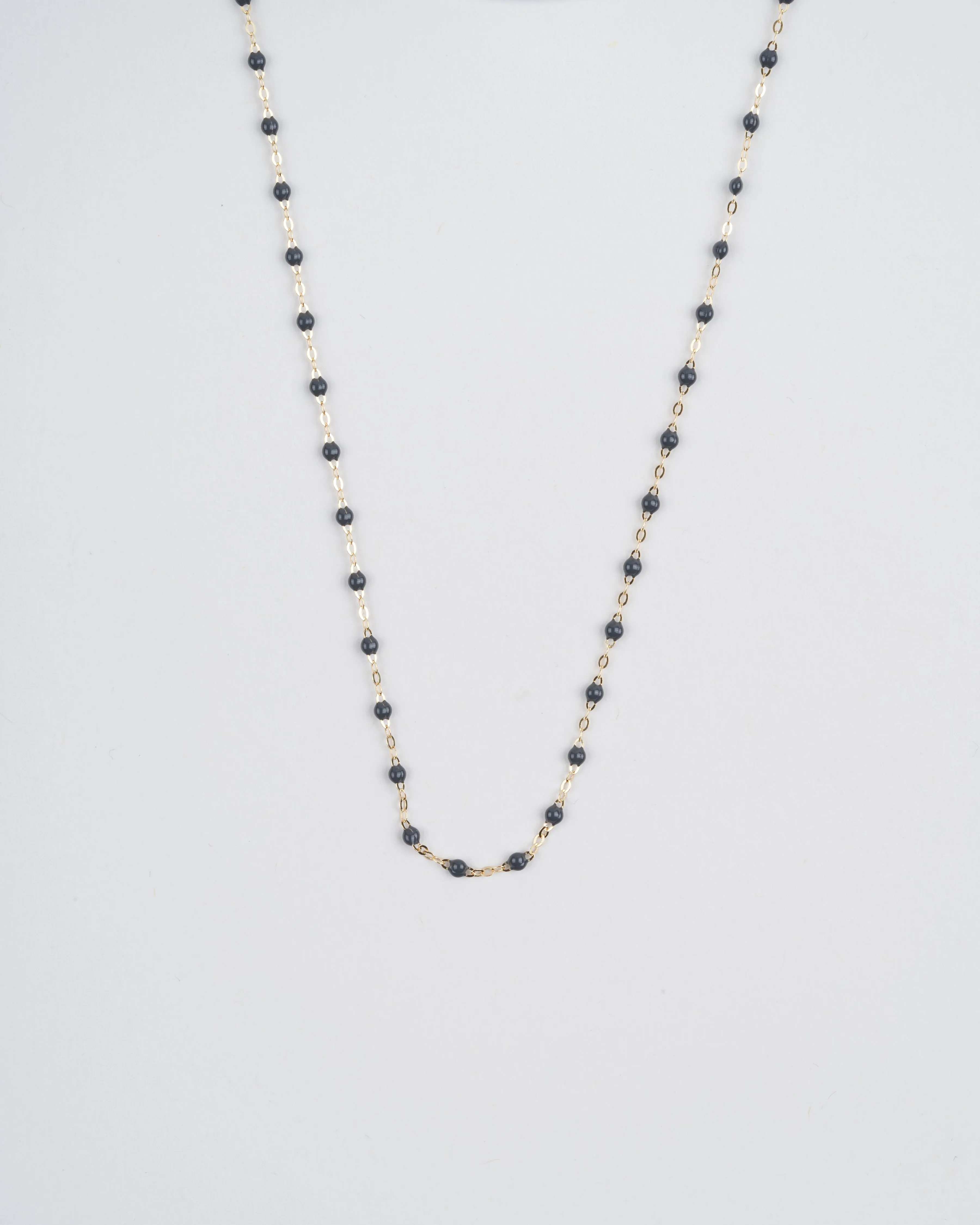 classic gigi yellow gold necklace - grey