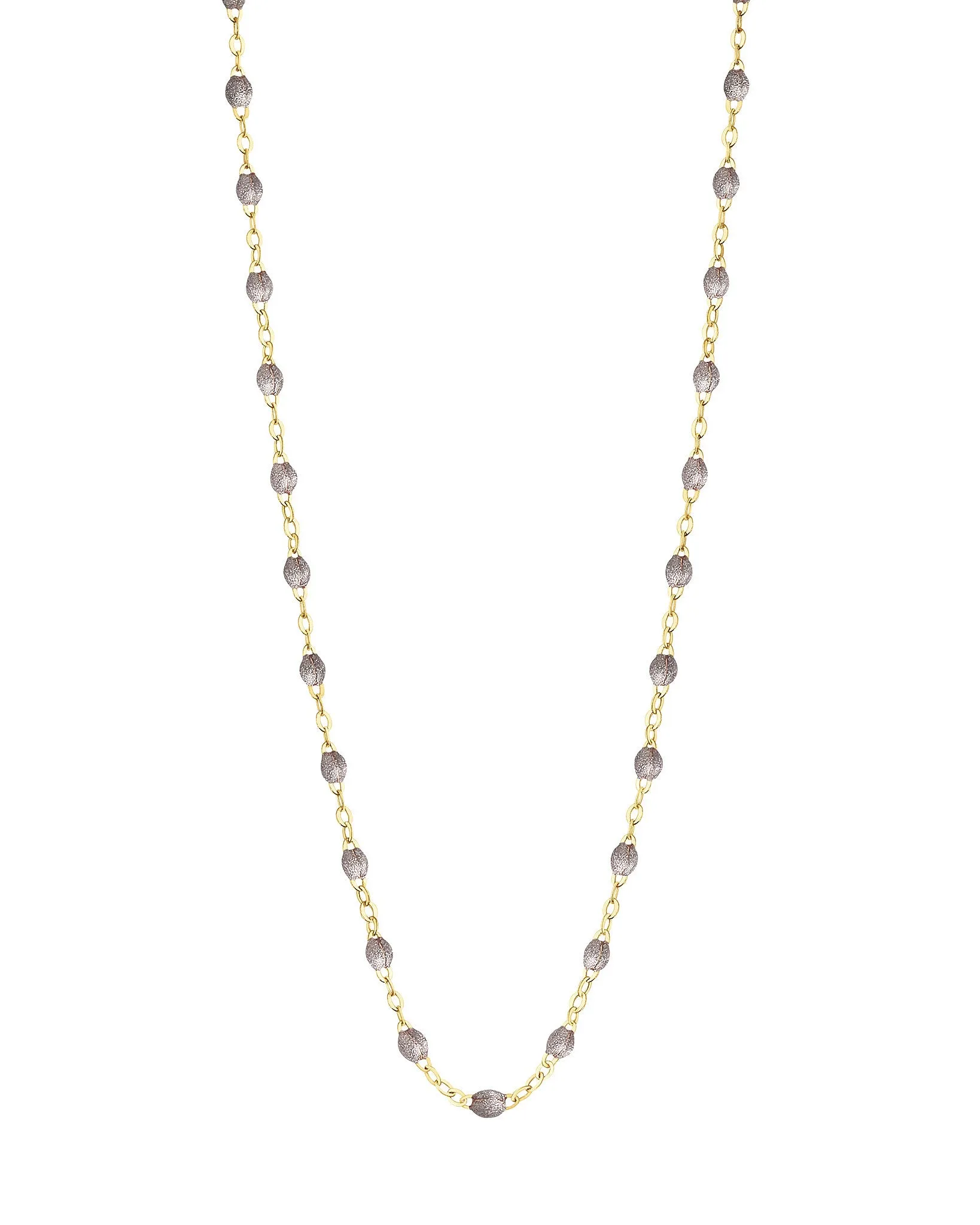 classic gigi yellow gold necklace - silver