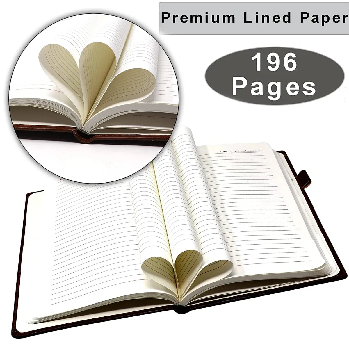 Classy Hardcover Diary   Classic Metal Pen   Classy Leather Metal Keychain - Tan