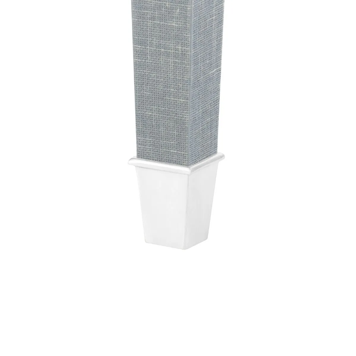Claudette 1-Drawer Side Table / Washed Winter Gray, Nickel