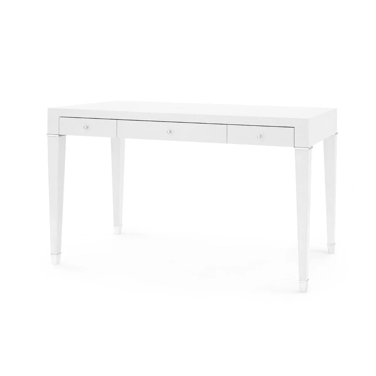 Claudette Desk / Cream, Nickel