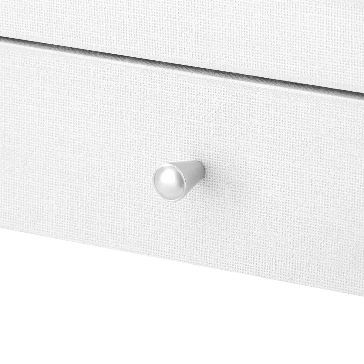 Claudette Desk / Cream, Nickel