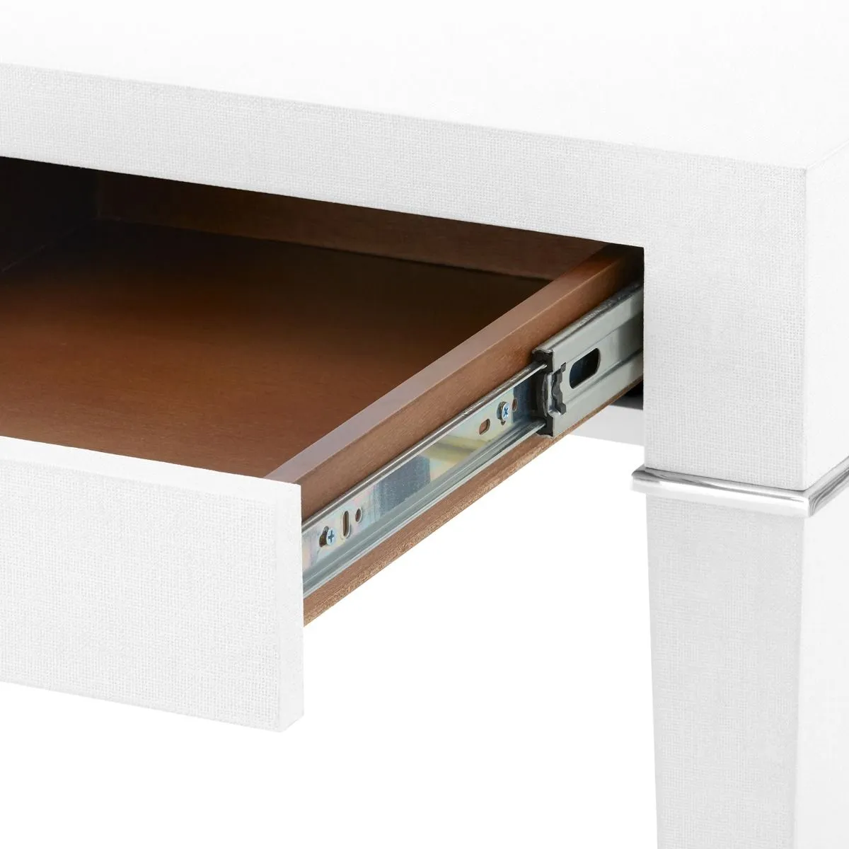 Claudette Desk / Cream, Nickel