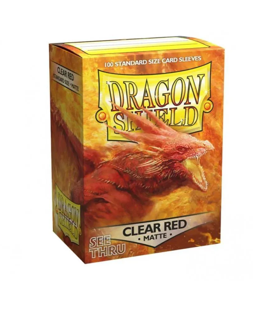 Clear Red Matte Standard (63x88mm)
