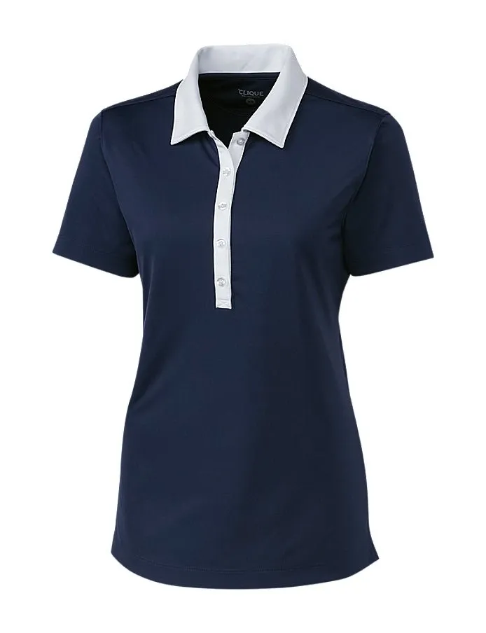 Clique Women's Parma Colorblock Tech Jersey  Polo