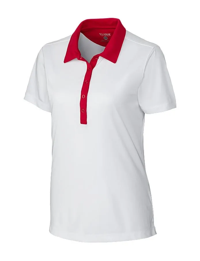 Clique Women's Parma Colorblock Tech Jersey  Polo
