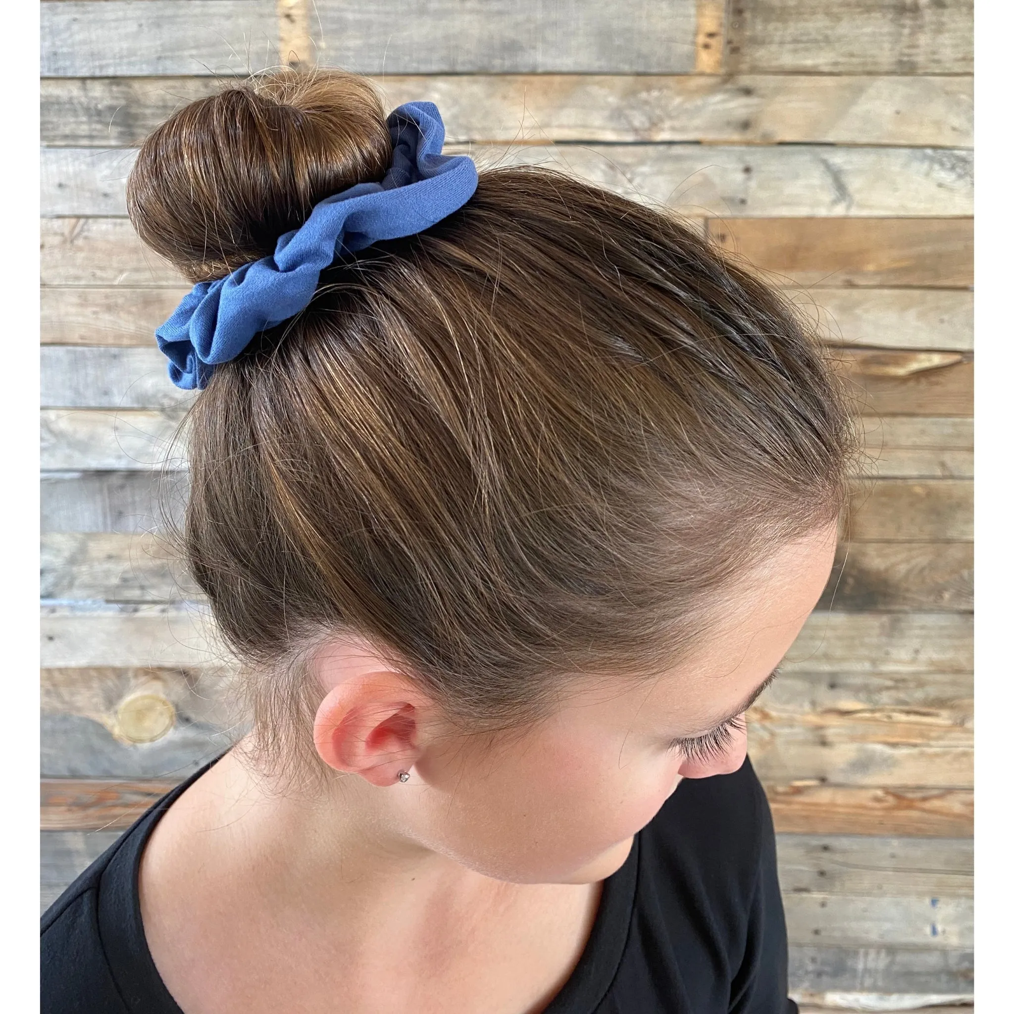 Cobalt Blue Matte Scrunchie