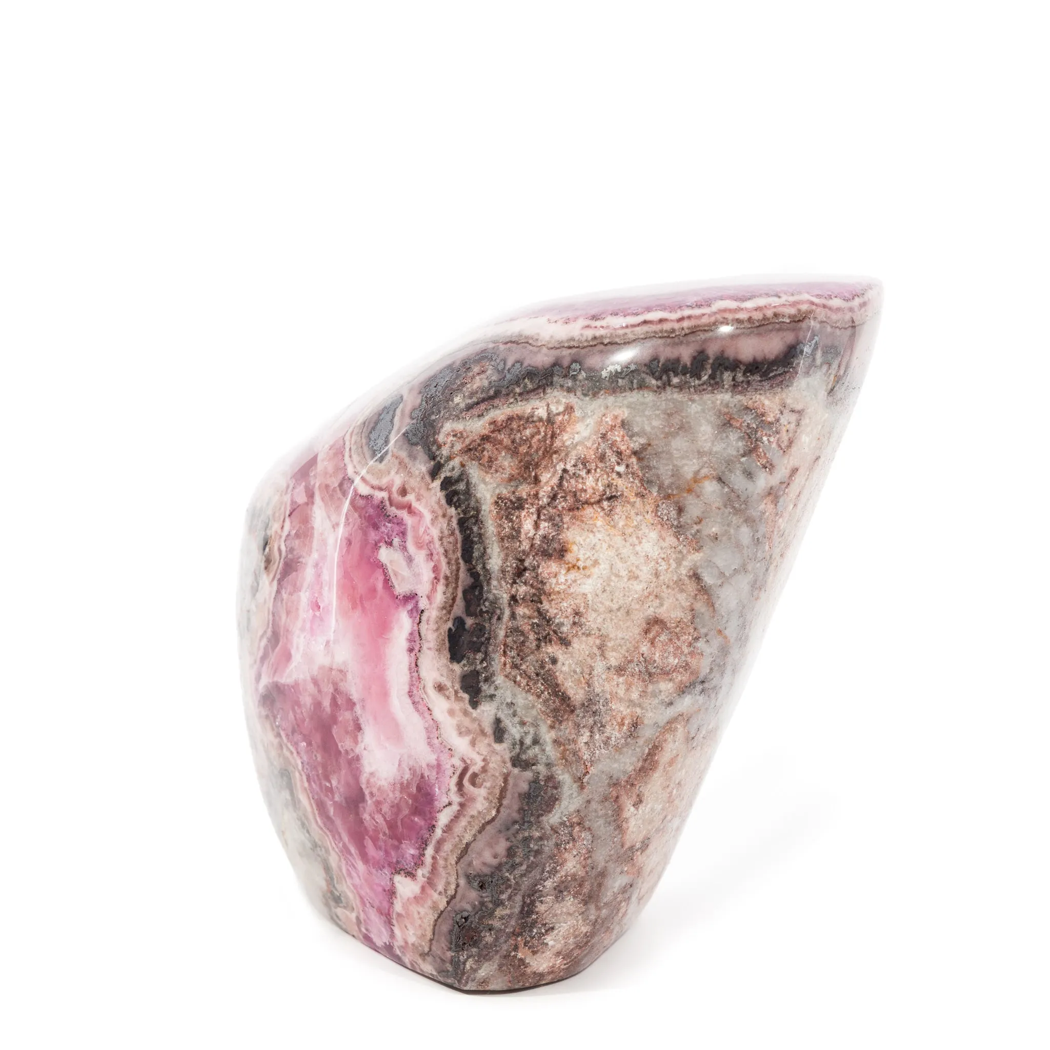 Cobalt Calcite 4.2 Inch 2.95lb Polished Freeform Crystal - Morocco