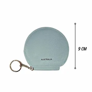 Coin Purse Round Light Blue