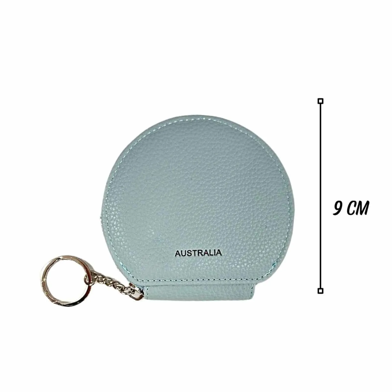Coin Purse Round Light Blue