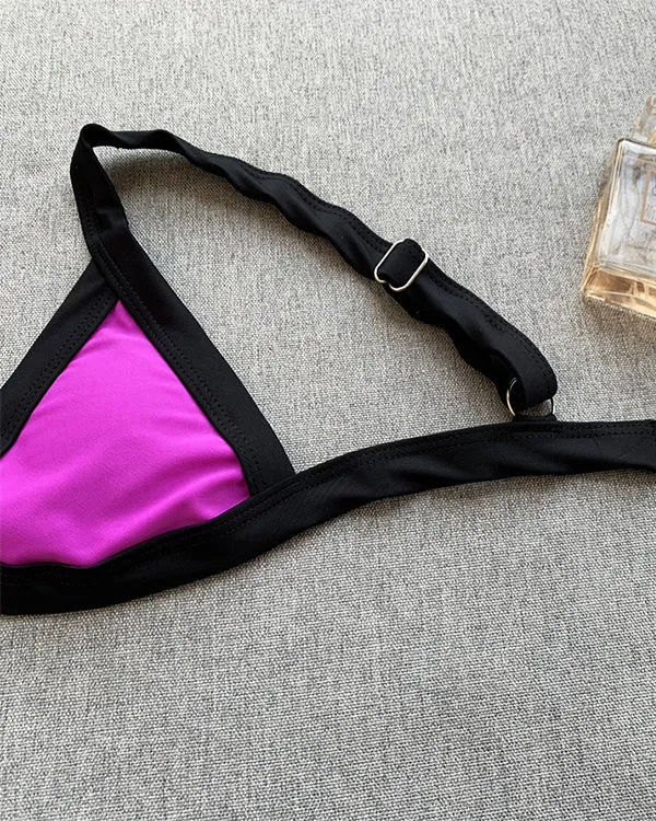 ColorBlock Bikini Sets