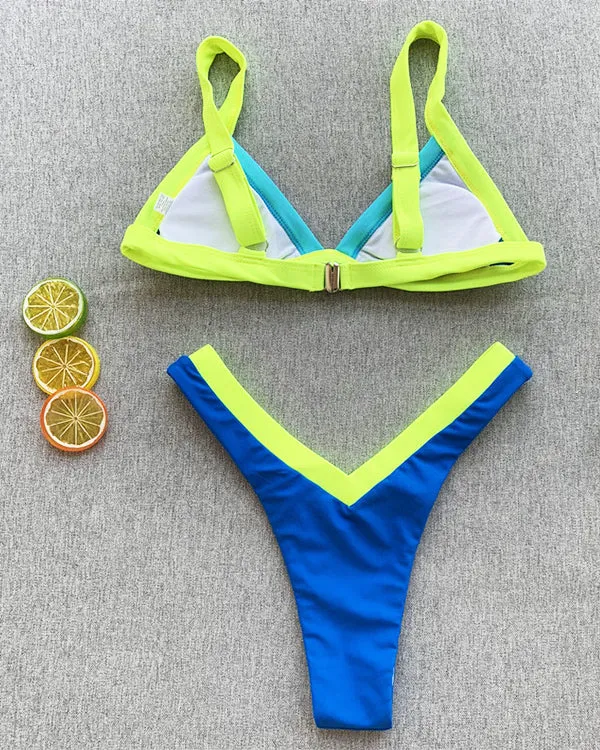 ColorBlock Bikini Sets