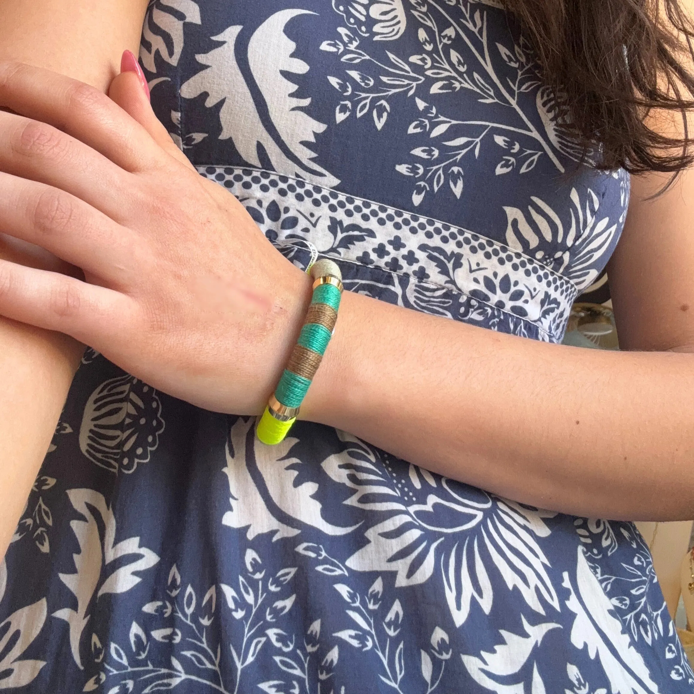 Colorblock Bracelet Electric Lemonade