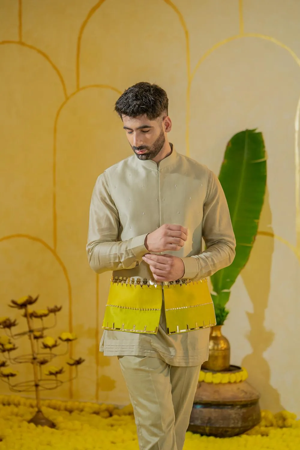 Colorblock Hamsa Bundi