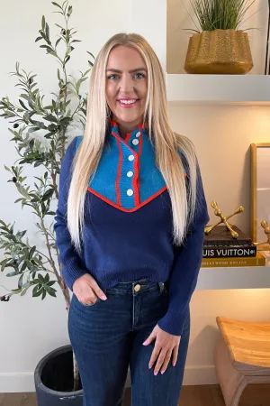 Colorblock Knit Sweater