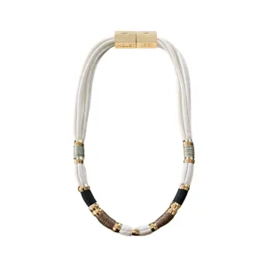 Colorblock Necklace- Dark and Stormy