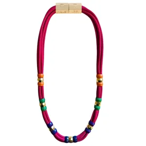 Colorblock Necklace Palette Pink