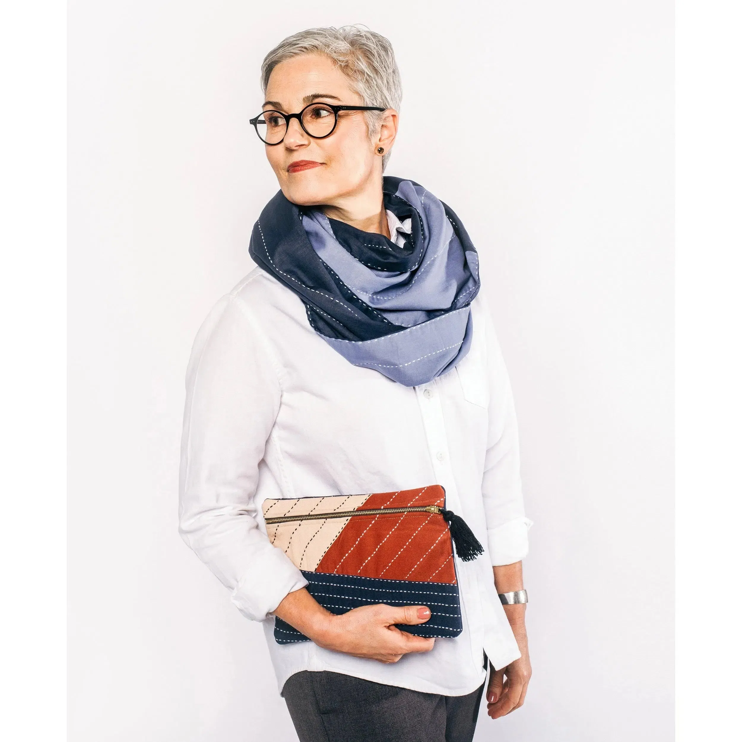Colorblock Oversided Clutch