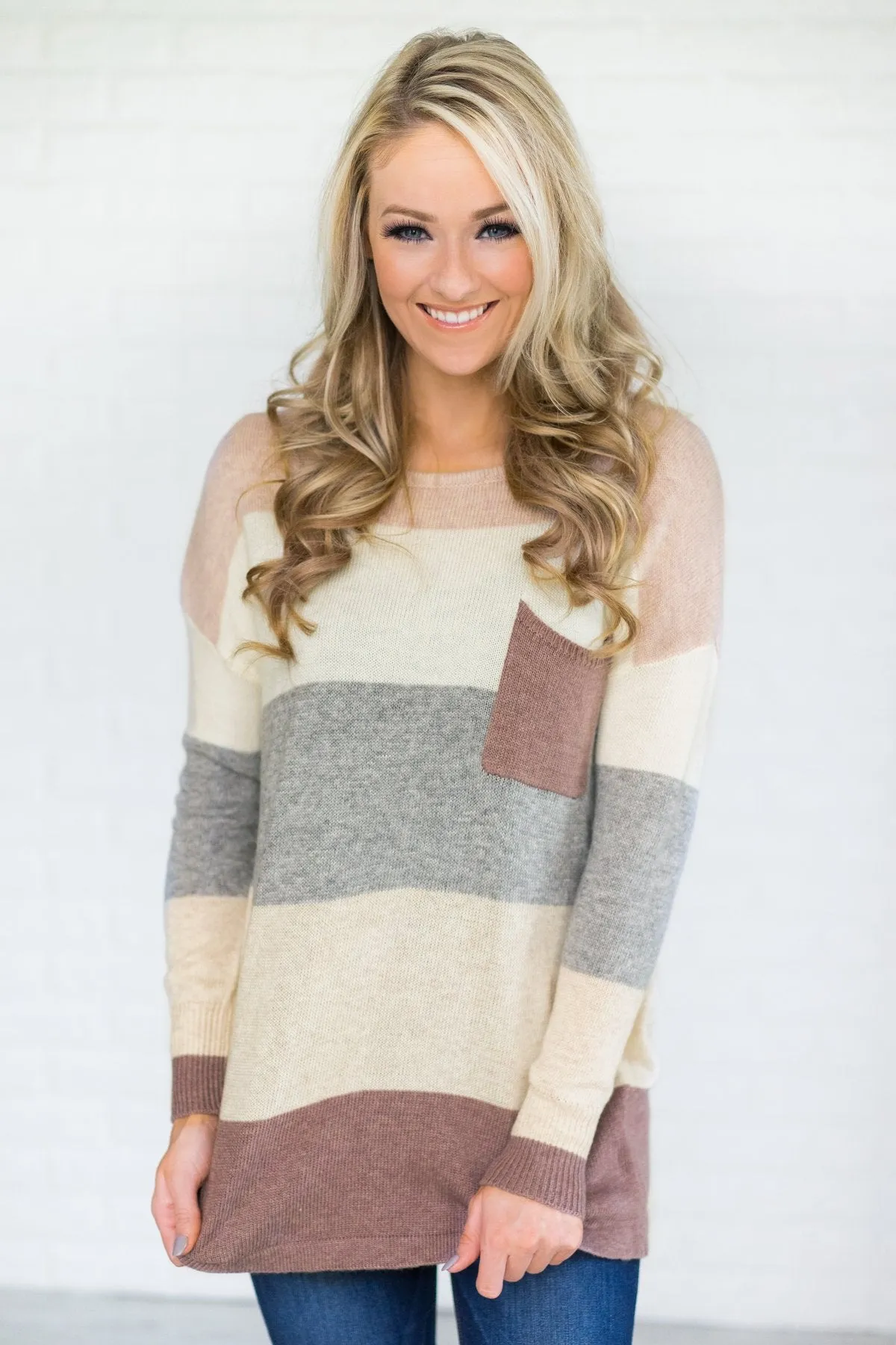 Colorblock Sweater Spring Fling