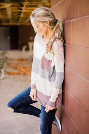 Colorblock Sweater Spring Fling