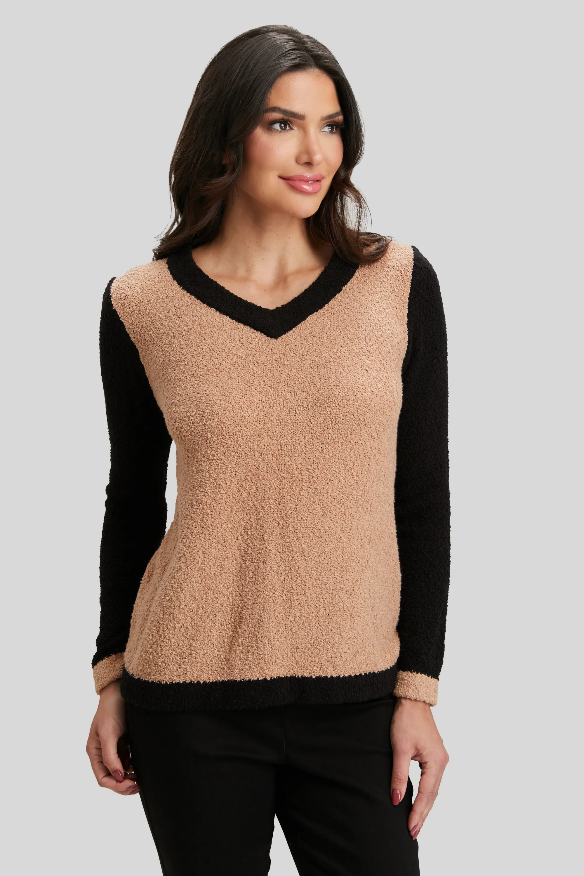 Colorblock V-neck - FINAL SALE