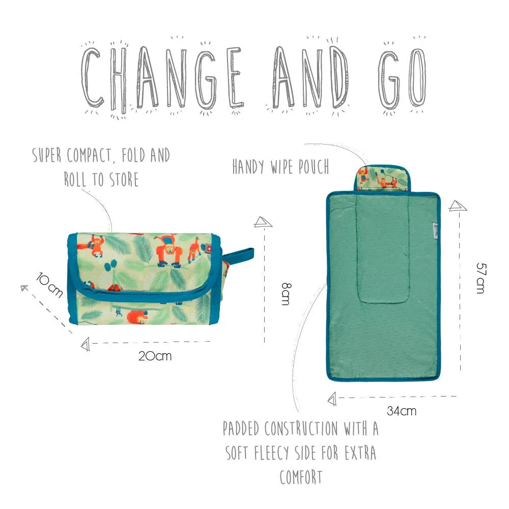 Compact Change & Go Mat: Twilight Garden