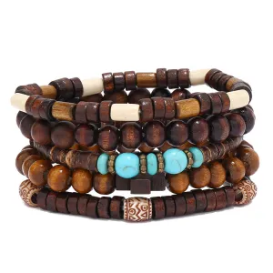 Conjunto de 5 Pulseiras Retro