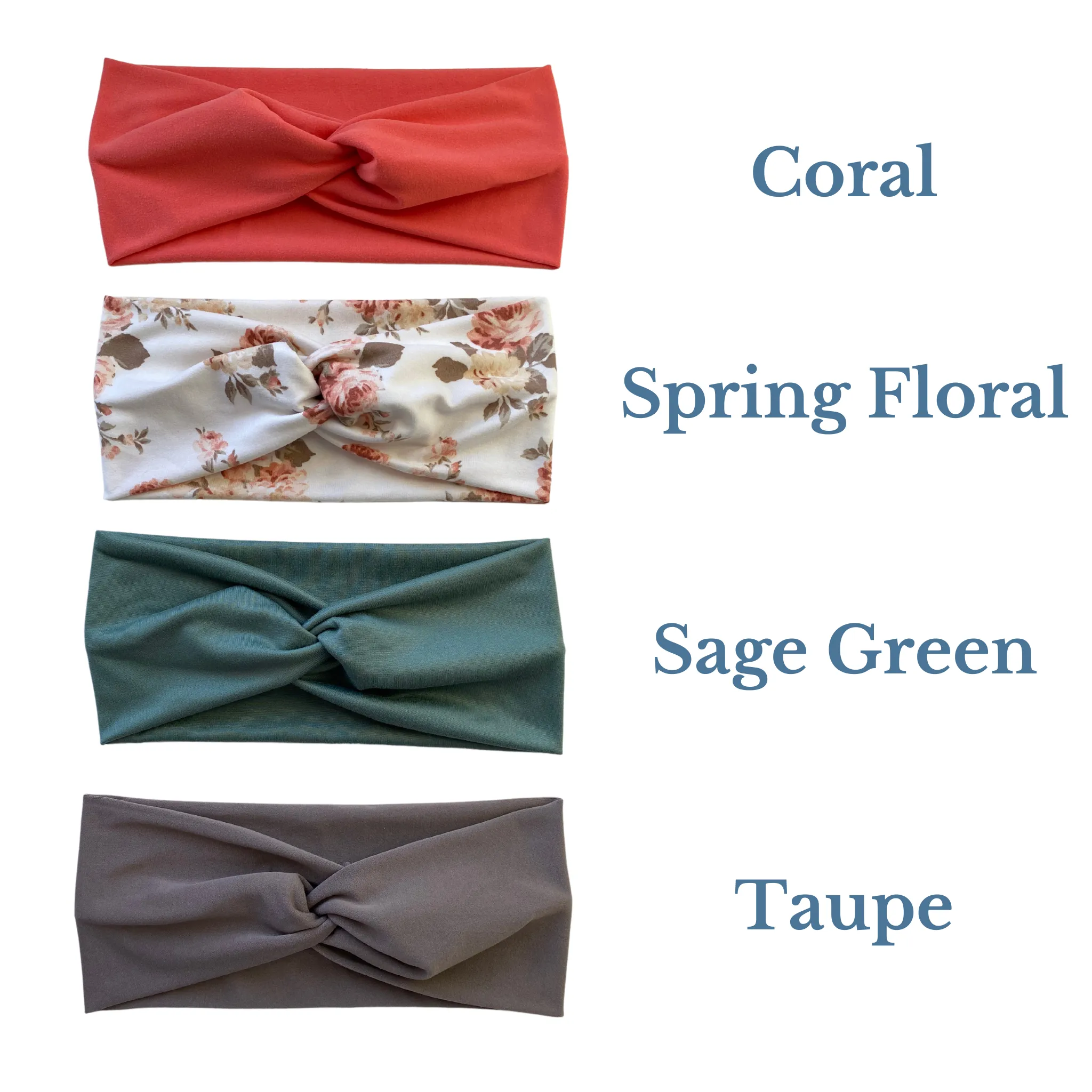 Coral Matte Faux Knot Headband