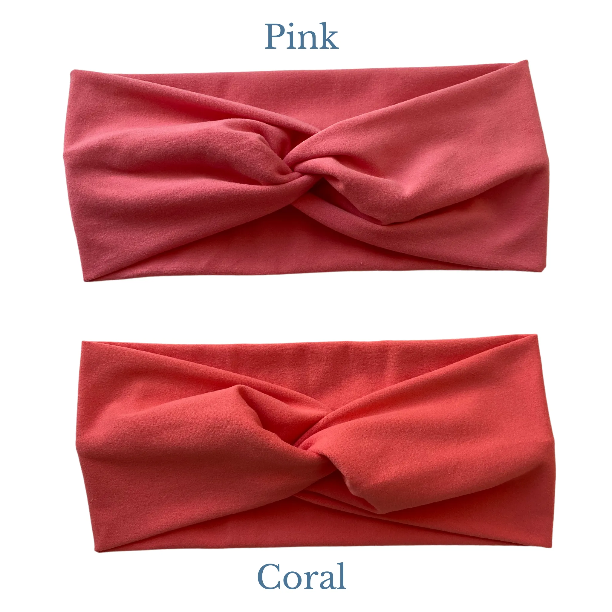Coral Matte Faux Knot Headband
