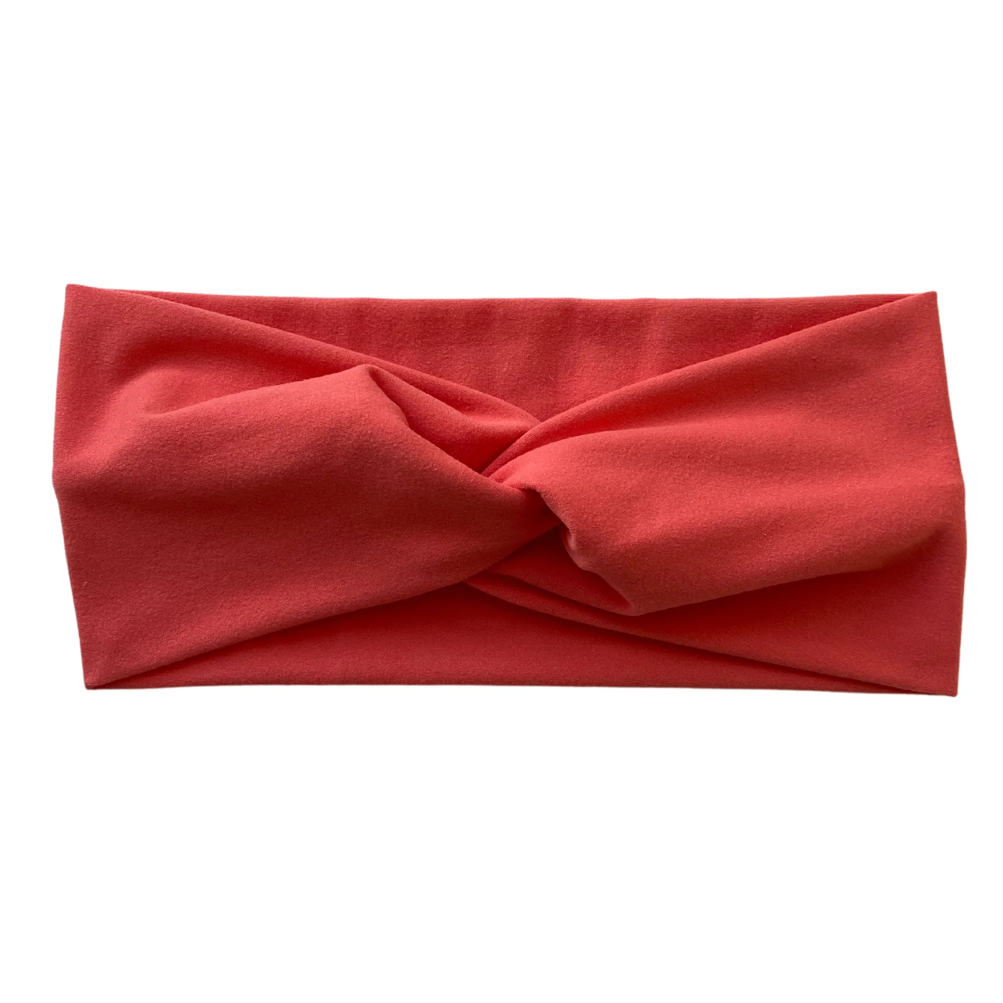 Coral Matte Faux Knot Headband