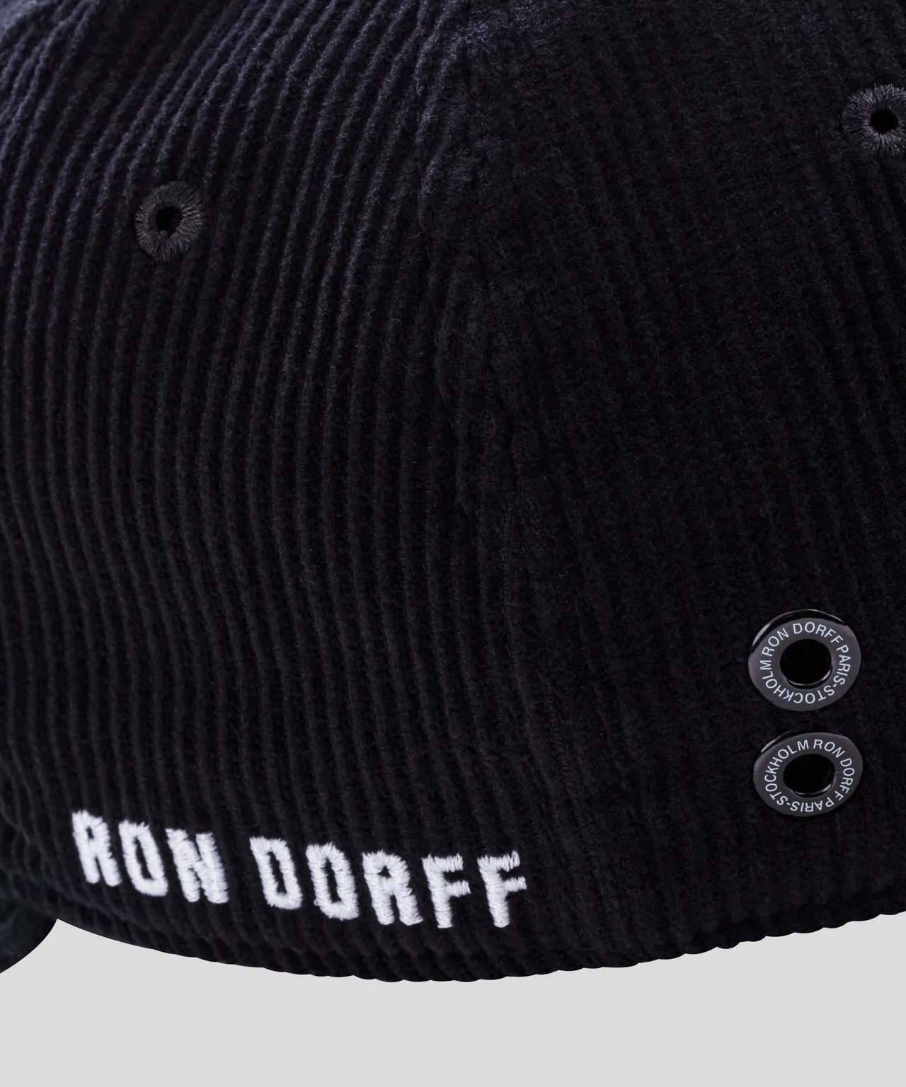Corduroy Coach Cap "RON DORFF": Black