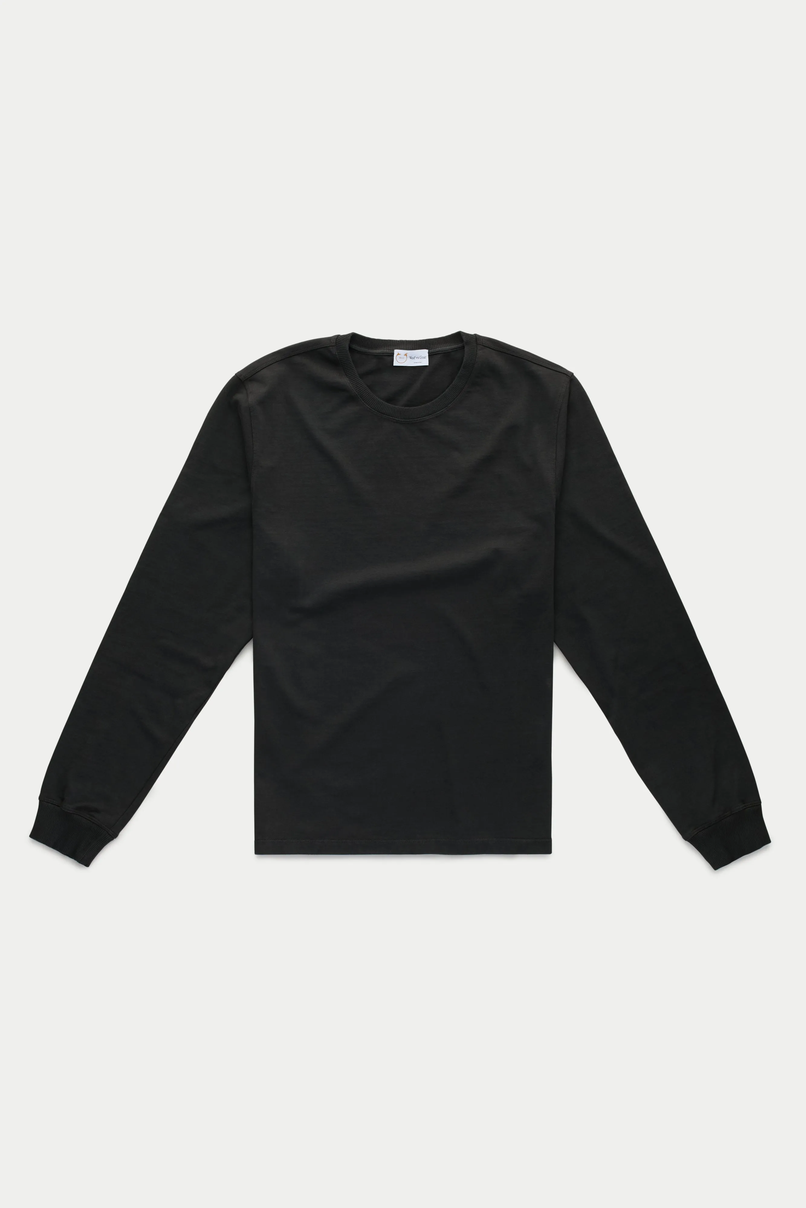 Cotton Long Sleeve Crewneck T-Shirt Fulvia 4 Color Option
