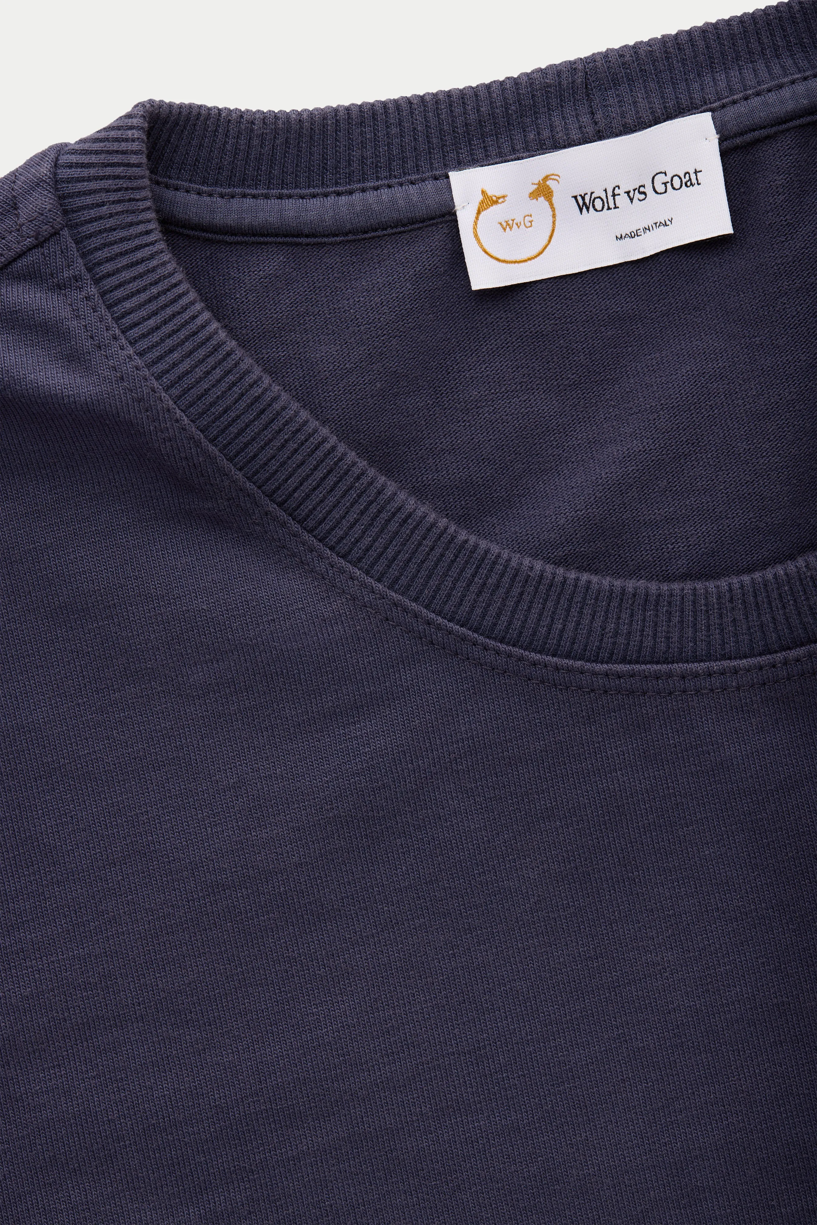 Cotton Long Sleeve Crewneck T-Shirt Fulvia 4 Color Option