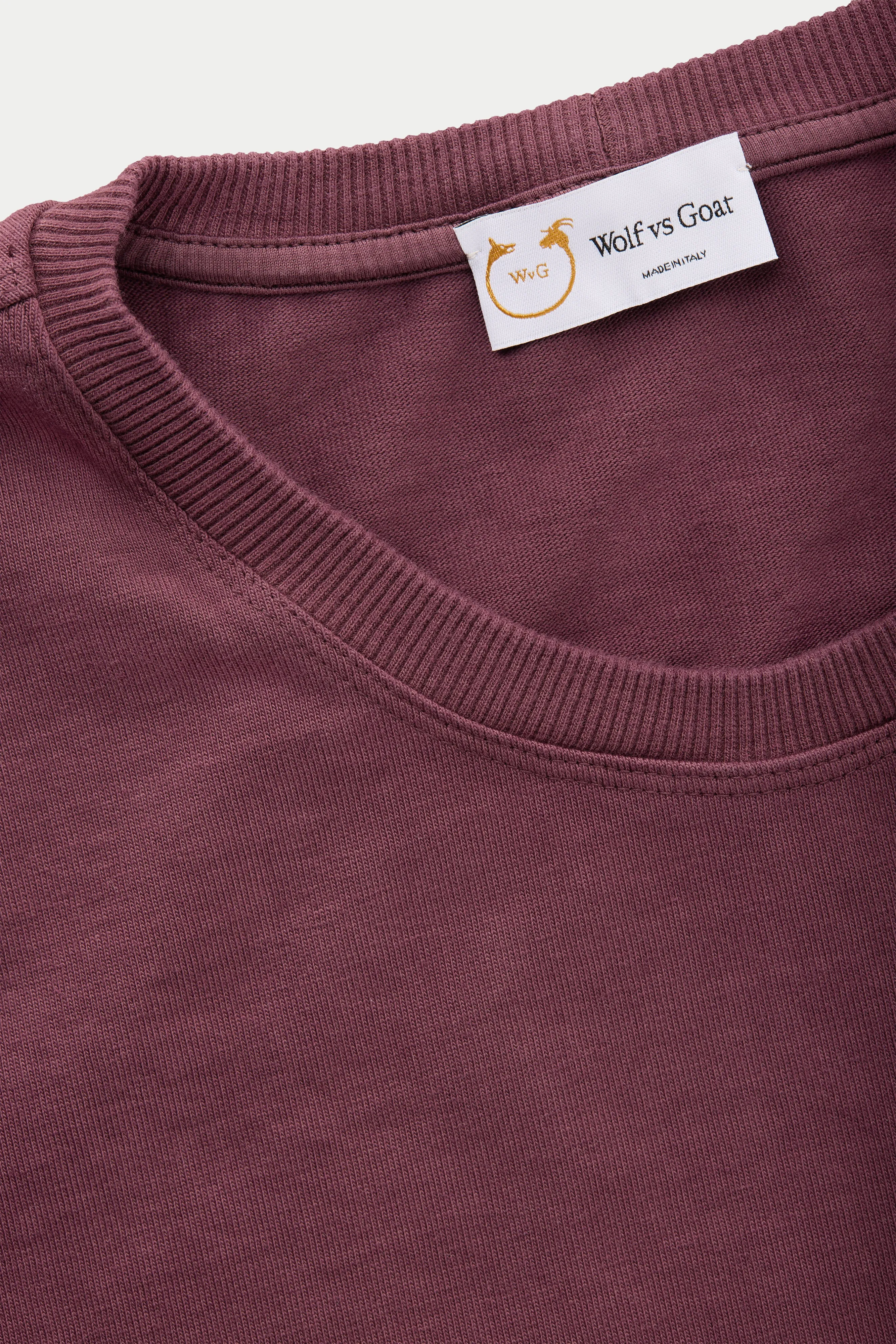 Cotton Long Sleeve Crewneck T-Shirt Fulvia 4 Color Option