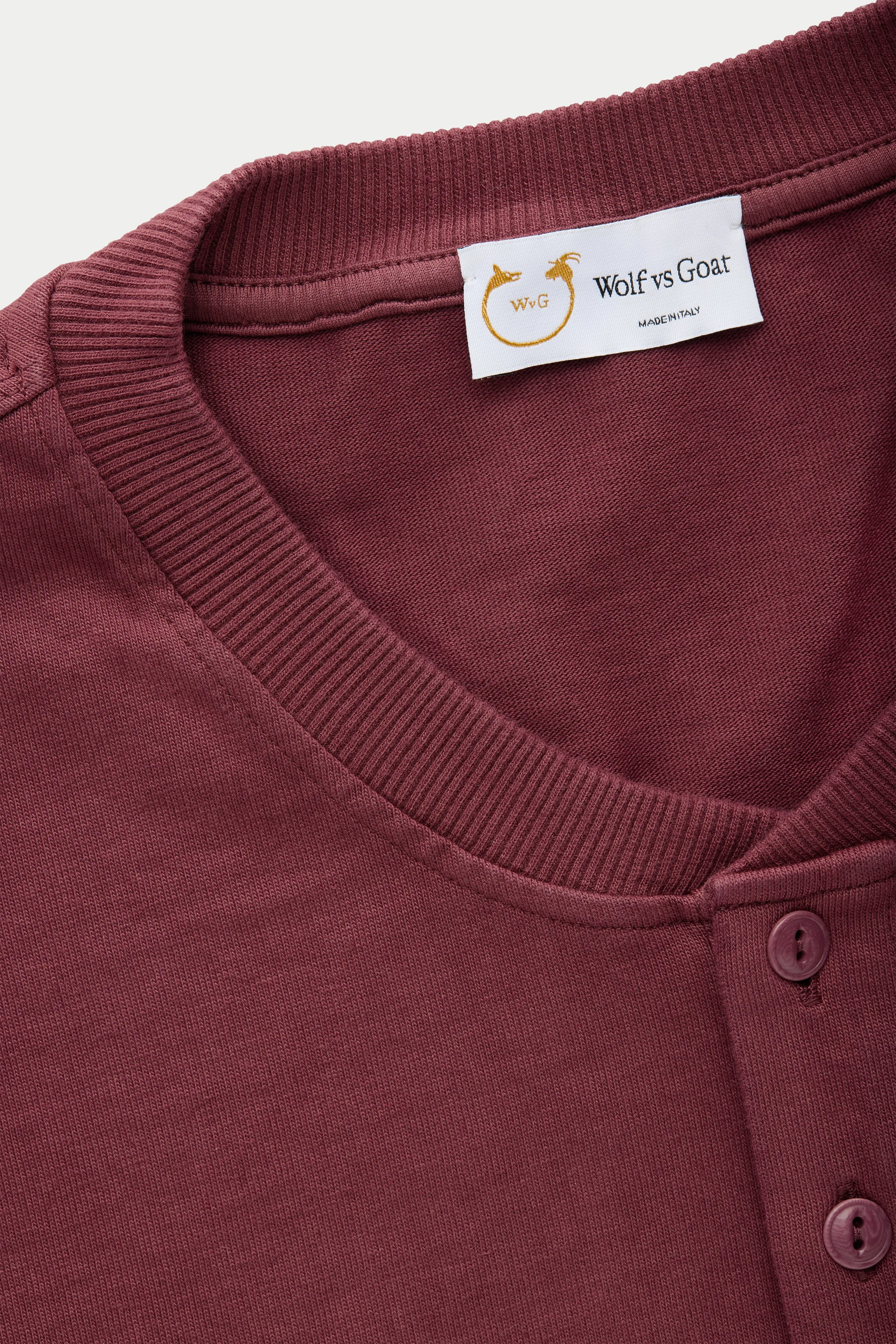 Cotton Short Sleeve Henley Fulvia 4 Color Option