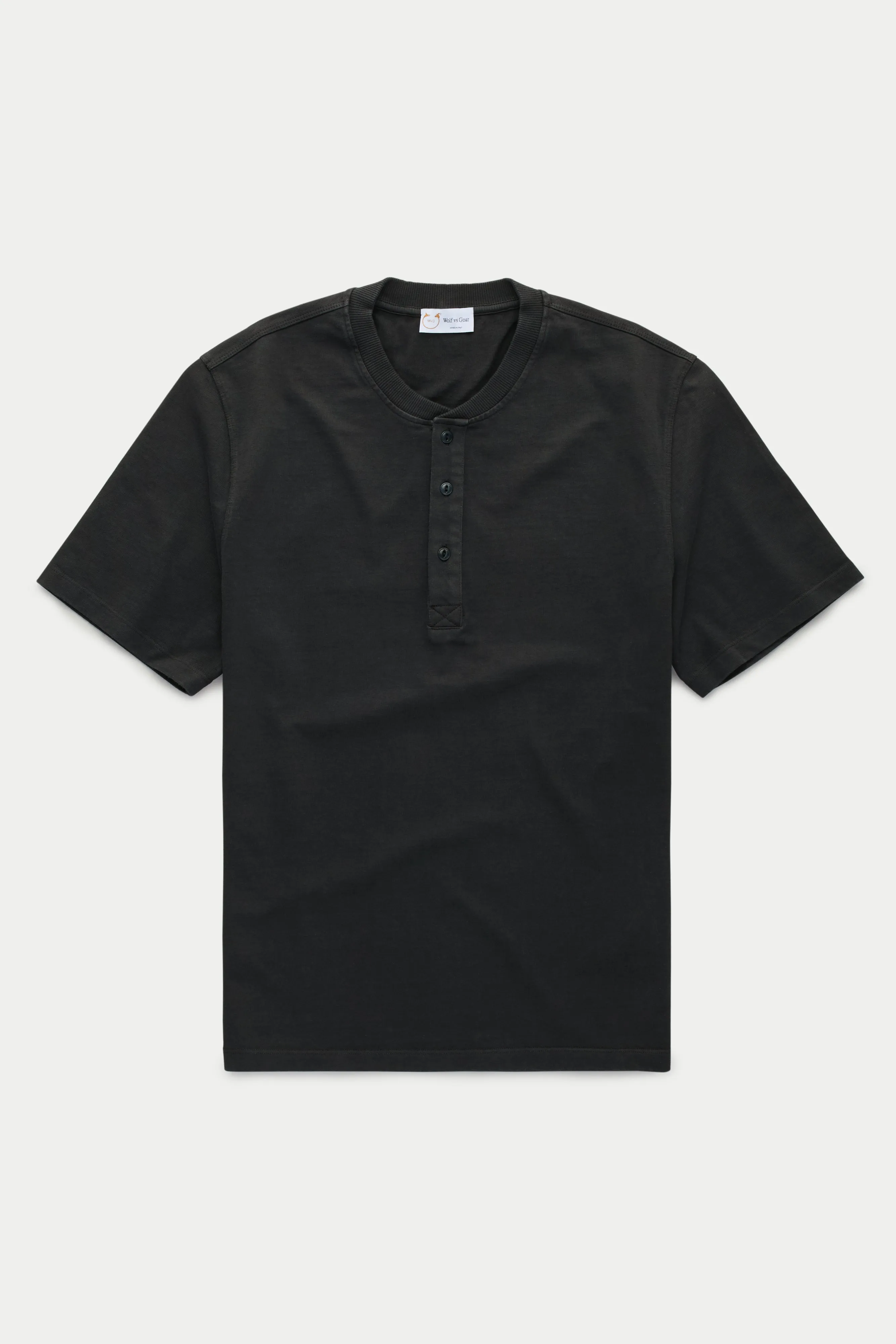 Cotton Short Sleeve Henley Fulvia 4 Color Option
