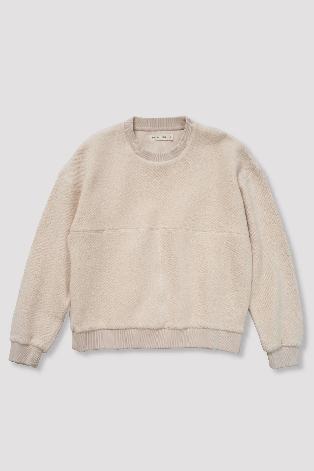 Cream Brushed Terry Sweatshirt