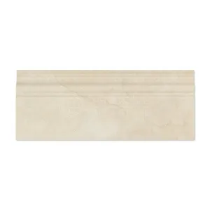 Crema Marfil Spanish Marble Baseboard Trim Molding, Polished