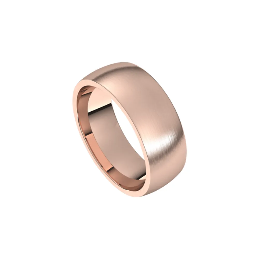 Custom Men's Rose Gold Brushed Band