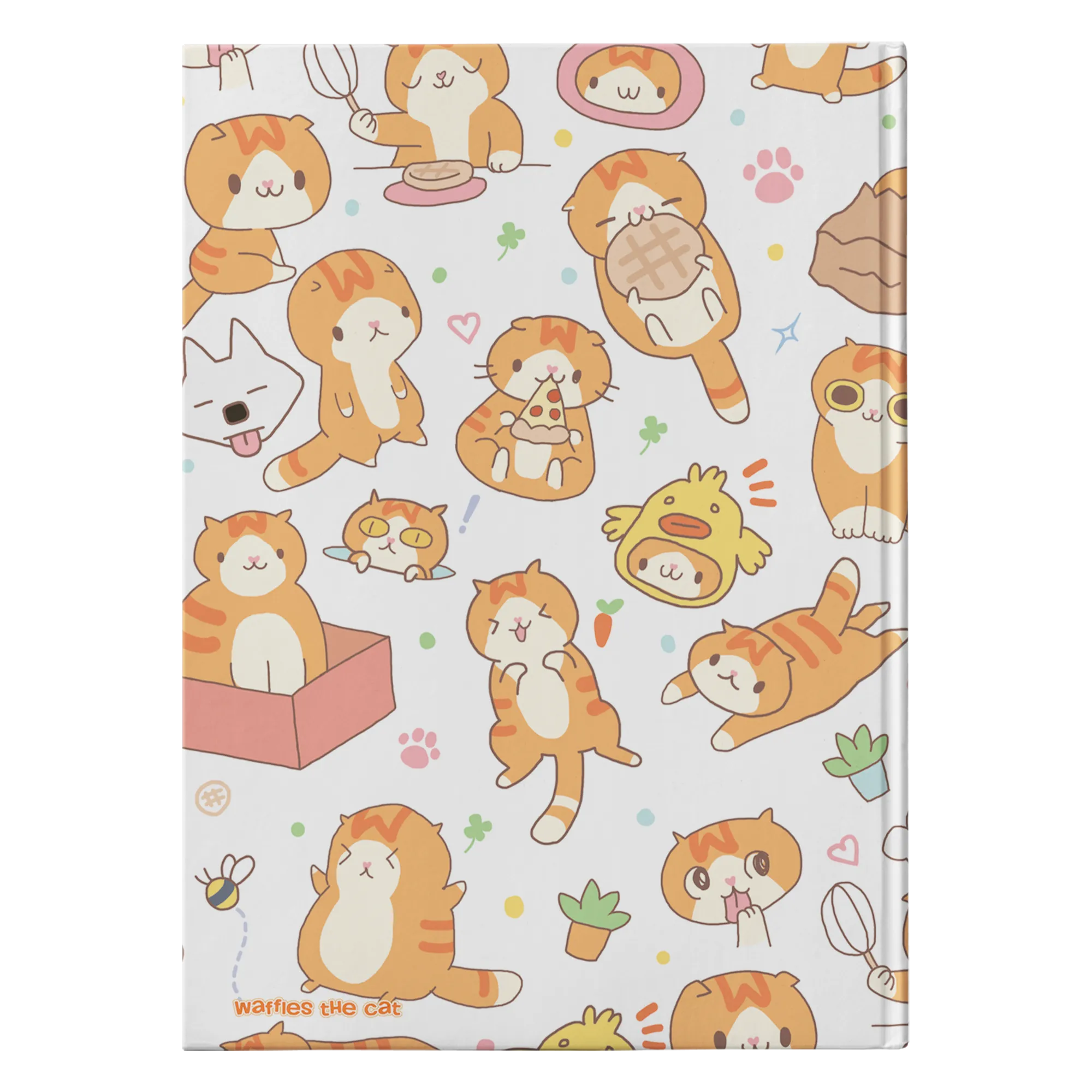 Cute Waffles Hardcover Notebook