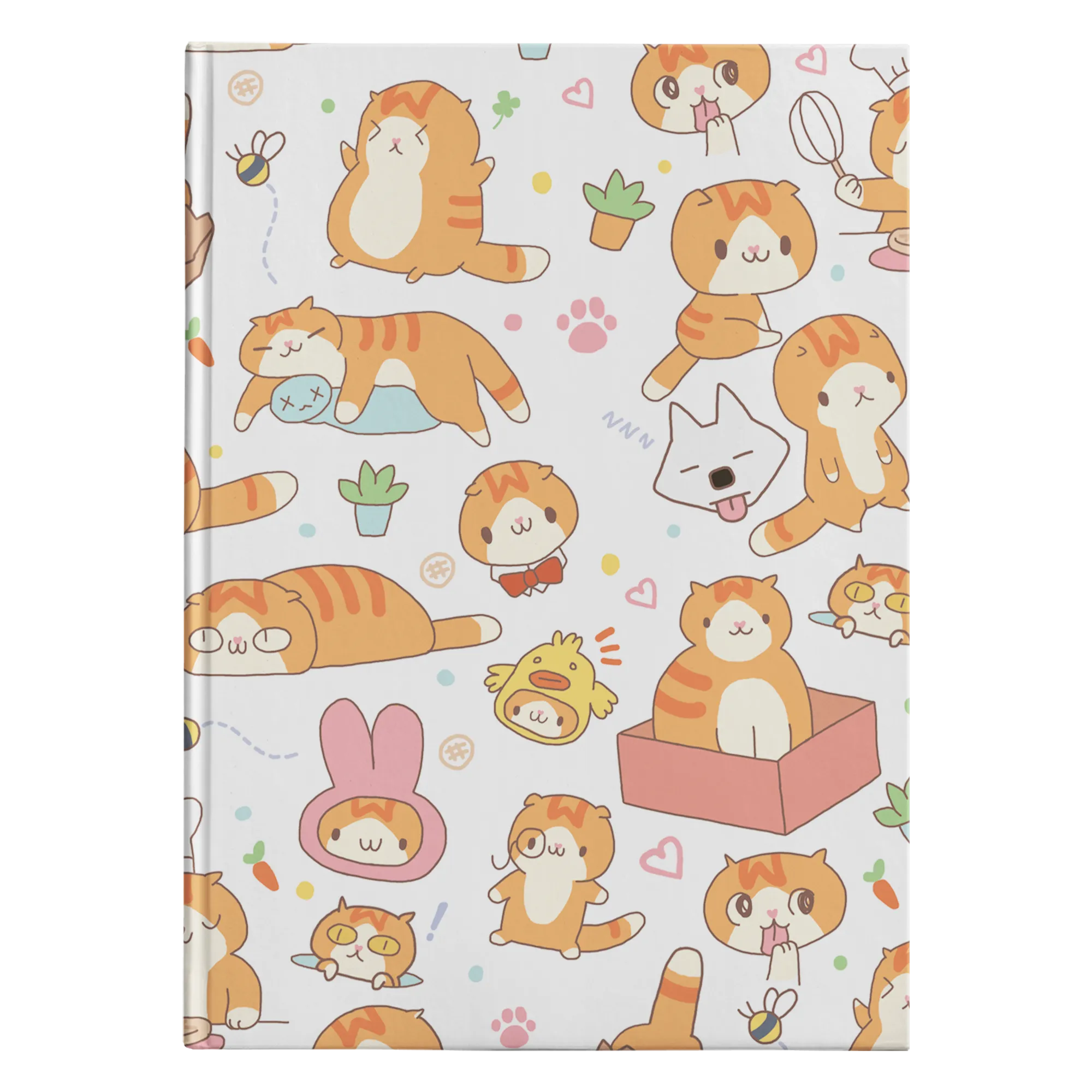 Cute Waffles Hardcover Notebook