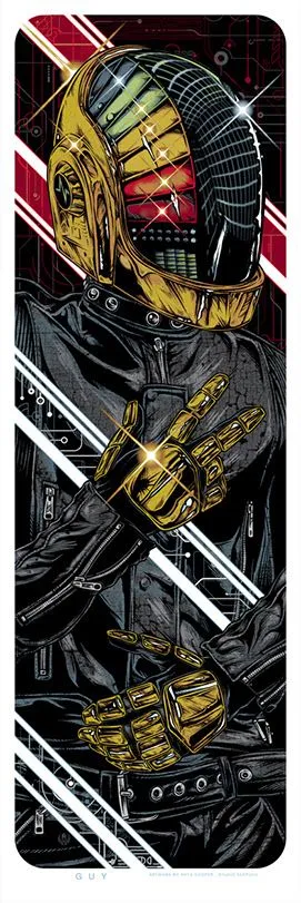 Daft Punk 'Guy & Thomas 2-Print Set' (Framed)